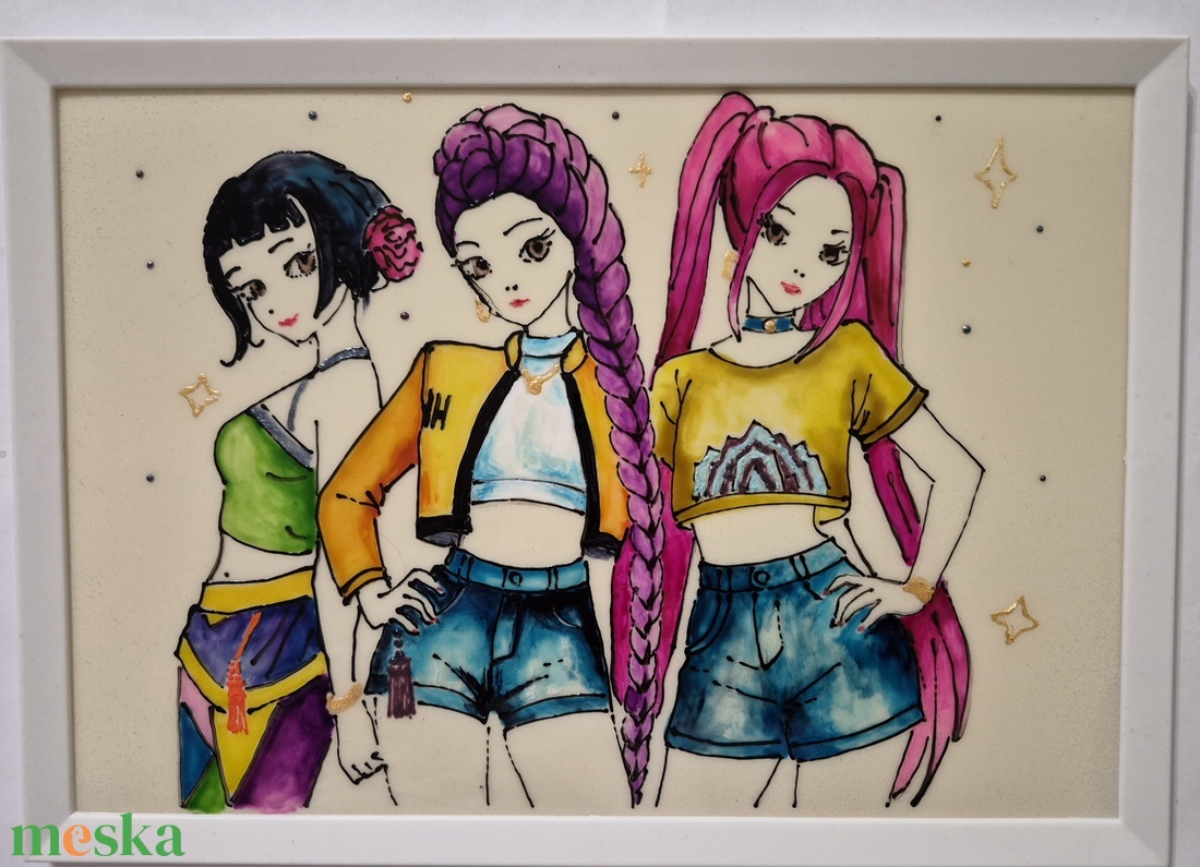 Üvegfestmény - művészet - festmény - üvegfestmény - Meska.hu