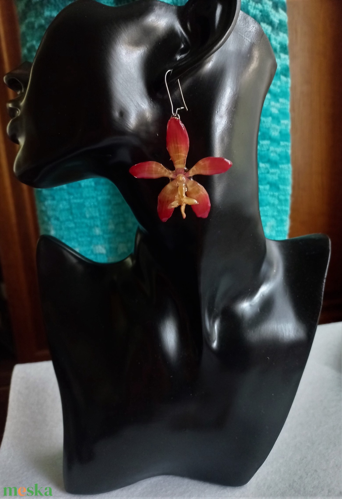 Tigris Orchidea fülbevaló - ékszer - fülbevaló - lógó fülbevaló - Meska.hu Tigris Orchidea fülbevaló - ékszer - fülbevaló - lógó fülbevaló - Meska.hu