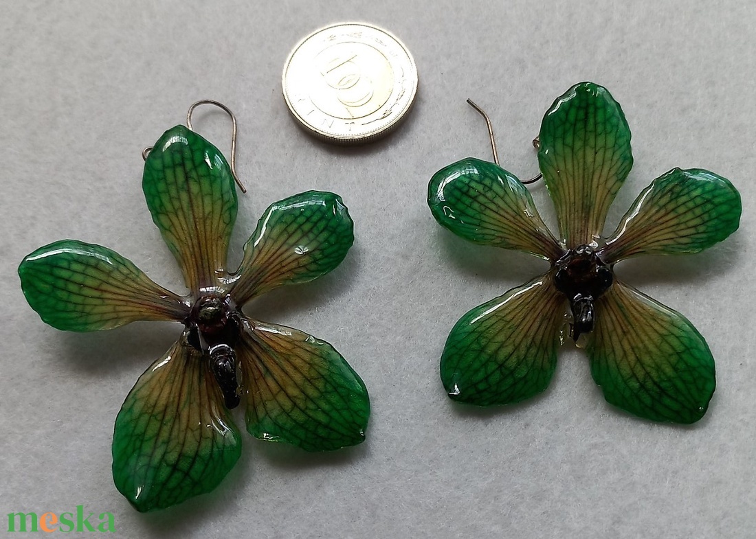 Mokara Orchidea fülbevaló - ékszer - fülbevaló - lógó fülbevaló - Meska.hu Mokara Orchidea fülbevaló - ékszer - fülbevaló - lógó fülbevaló - Meska.hu