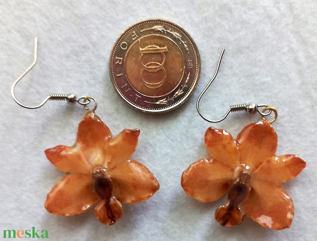 Orchidea virág fülbevaló - ékszer - fülbevaló - lógó fülbevaló - Meska.hu Orchidea virág fülbevaló - ékszer - fülbevaló - lógó fülbevaló - Meska.hu