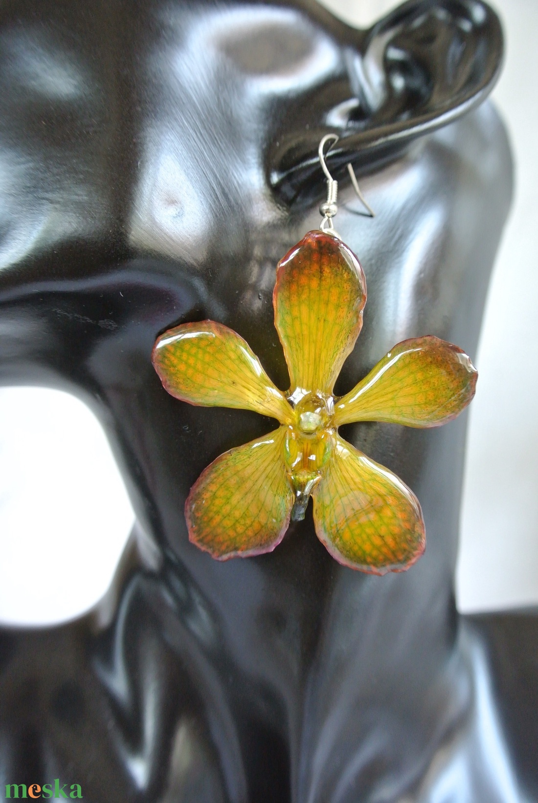 Mokara Orchidea fülbevaló - ékszer - fülbevaló - lógó fülbevaló - Meska.hu Mokara Orchidea fülbevaló - ékszer - fülbevaló - lógó fülbevaló - Meska.hu