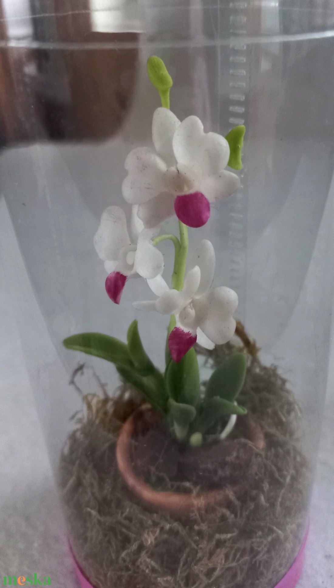 Orchidea virágos ajándékdoboz - otthon & lakás - dekoráció - dísztárgy - Meska.hu
