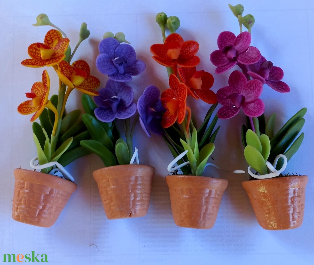 Orchidea agyagvirág hűtőmágnes - otthon & életmód - dekoráció - dísztárgy - Meska.hu Orchidea agyagvirág hűtőmágnes - otthon & életmód - dekoráció - dísztárgy - Meska.hu