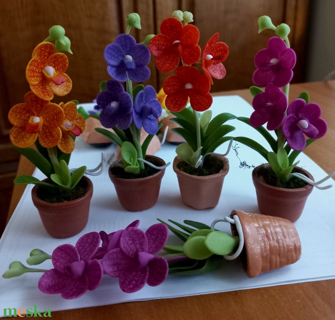 Orchidea agyagvirág hűtőmágnes - otthon & életmód - dekoráció - dísztárgy - Meska.hu Orchidea agyagvirág hűtőmágnes - otthon & életmód - dekoráció - dísztárgy - Meska.hu