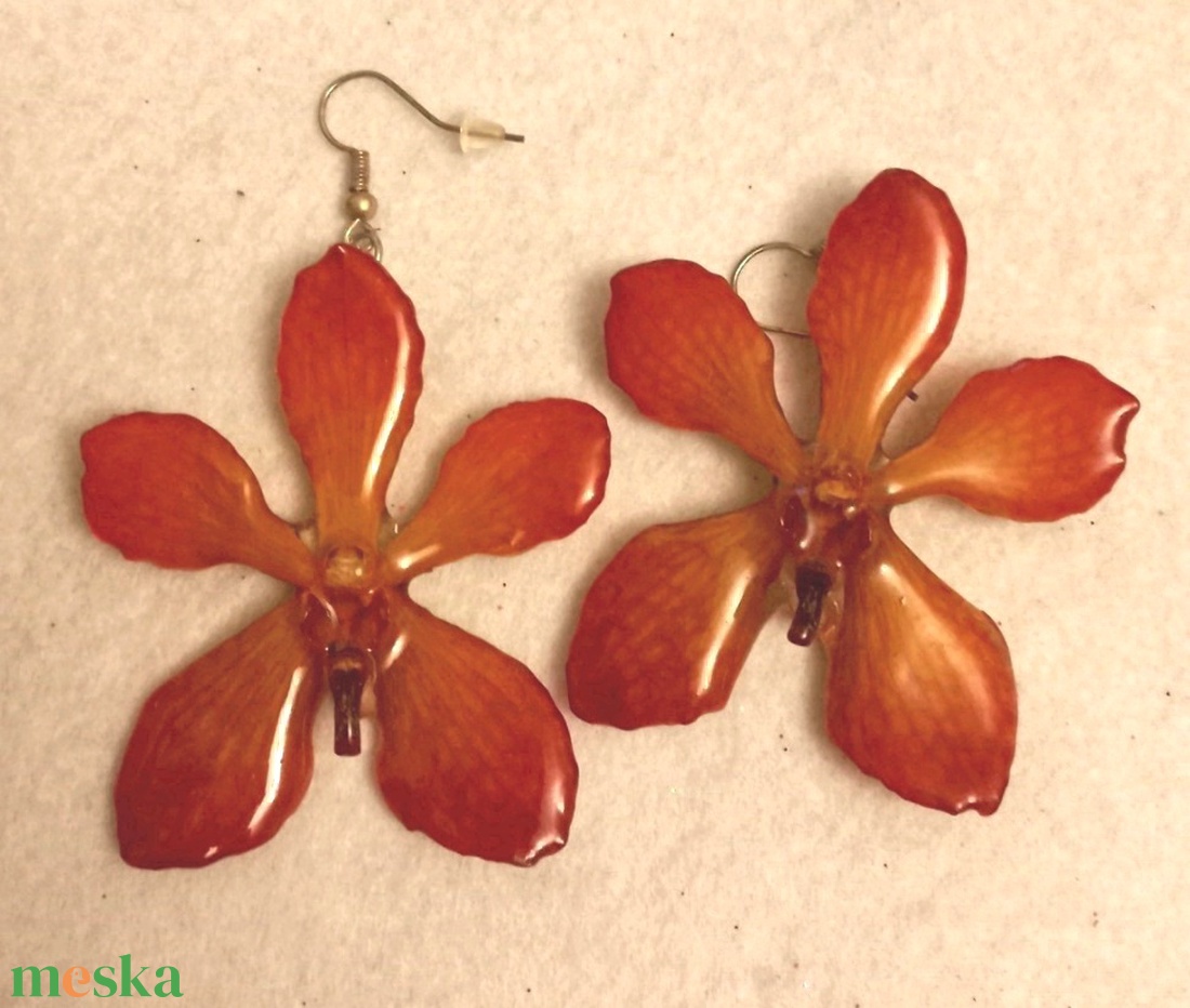 Mokara Orchidea fülbevaló - ékszer - fülbevaló - lógó fülbevaló - Meska.hu Mokara Orchidea fülbevaló - ékszer - fülbevaló - lógó fülbevaló - Meska.hu