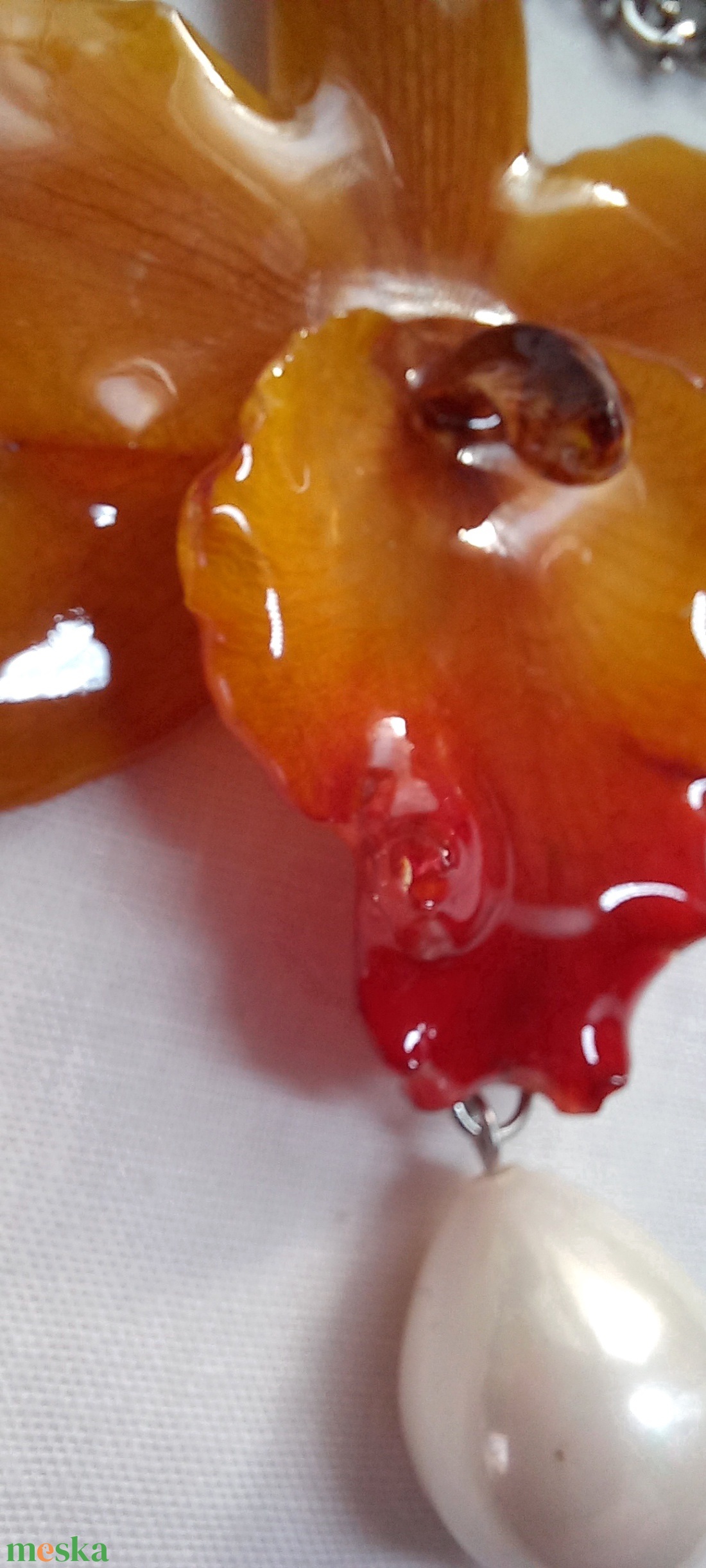 Orchidea virág nyaklánc - ékszer - nyaklánc - hosszú nyaklánc - Meska.hu Orchidea virág nyaklánc - ékszer - nyaklánc - hosszú nyaklánc - Meska.hu