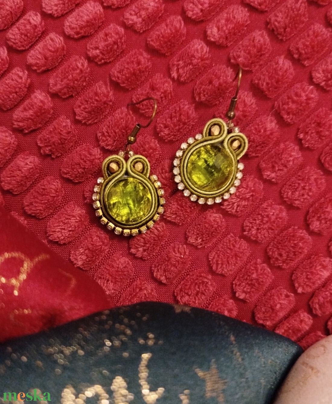 Karácsonyi fülbevaló  - ékszer - fülbevaló - lógó fülbevaló - Meska.hu