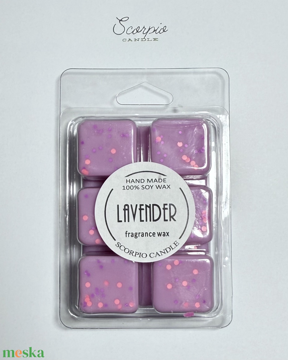 Levendulás 6 kockás illatviasz - otthon & életmód - gyertya, illat, aroma - illatviasz - Meska.hu