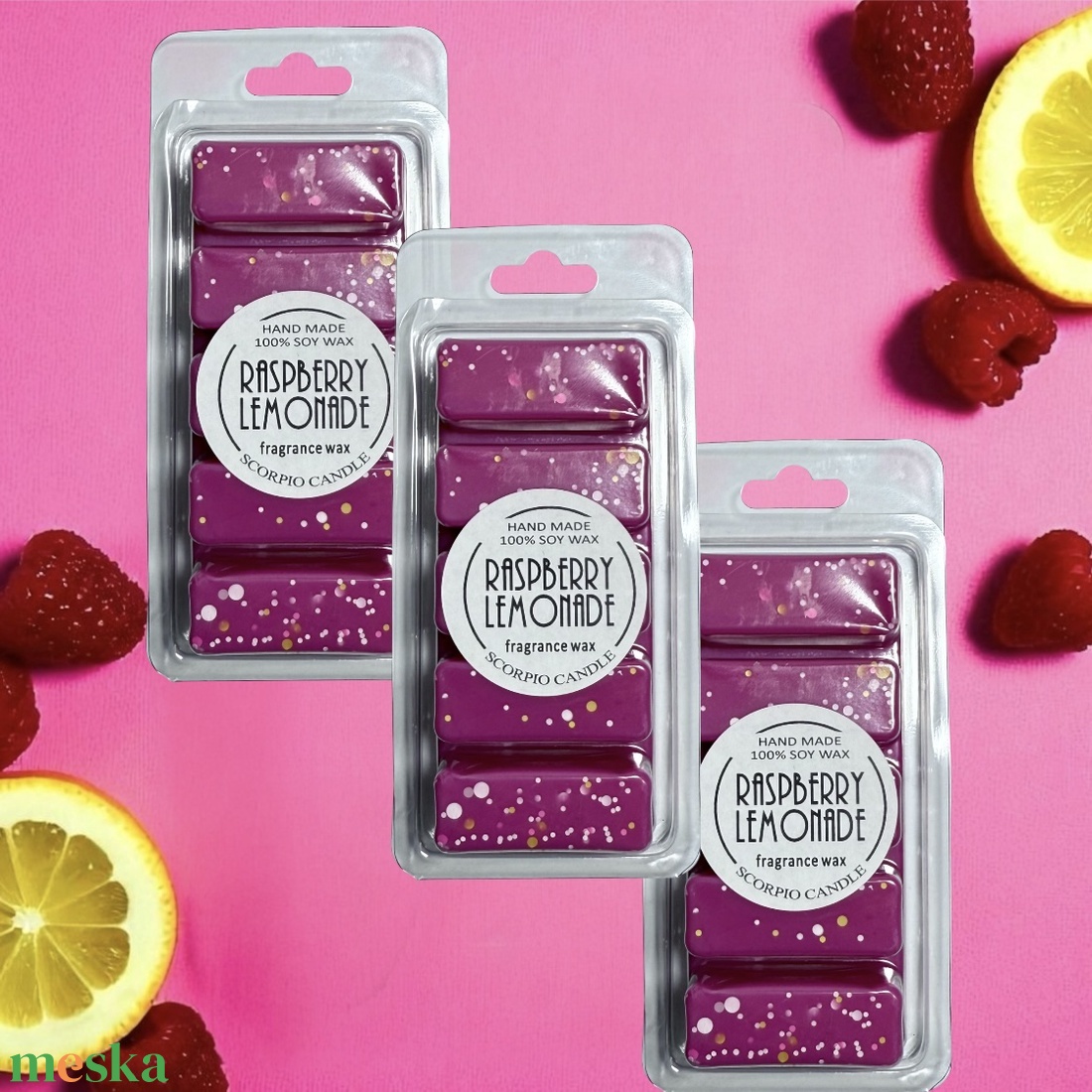 Málnás limondádé 5 kockás illatviasz - otthon & életmód - gyertya, illat, aroma - illatviasz - Meska.hu Málnás limondádé 5 kockás illatviasz - otthon & életmód - gyertya, illat, aroma - illatviasz - Meska.hu