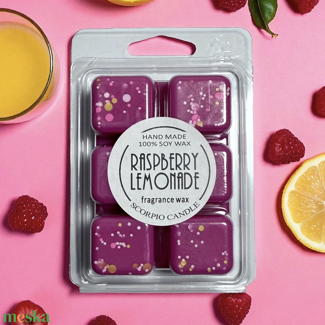 Málnás limonádé 6 kockás illatviasz - otthon & életmód - gyertya, illat, aroma - illatviasz - Meska.hu Málnás limonádé 6 kockás illatviasz - otthon & életmód - gyertya, illat, aroma - illatviasz - Meska.hu