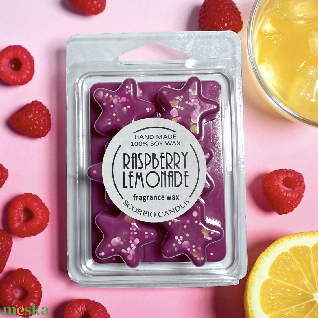 Málnás limonádé csillag illatviasz - otthon & életmód - gyertya, illat, aroma - illatviasz - Meska.hu Málnás limonádé csillag illatviasz - otthon & életmód - gyertya, illat, aroma - illatviasz - Meska.hu