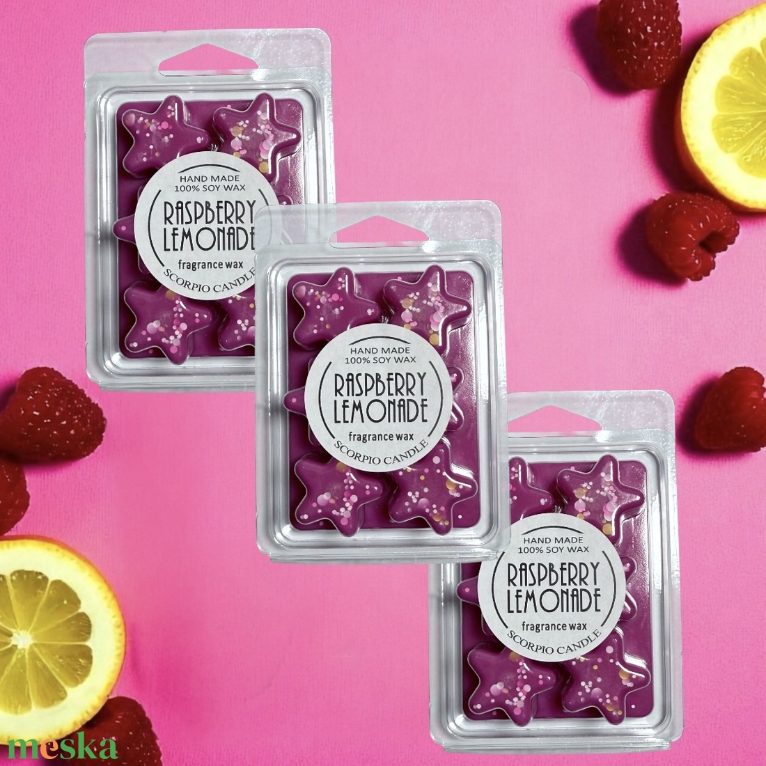 Málnás limonádé csillag illatviasz - otthon & életmód - gyertya, illat, aroma - illatviasz - Meska.hu Málnás limonádé csillag illatviasz - otthon & életmód - gyertya, illat, aroma - illatviasz - Meska.hu