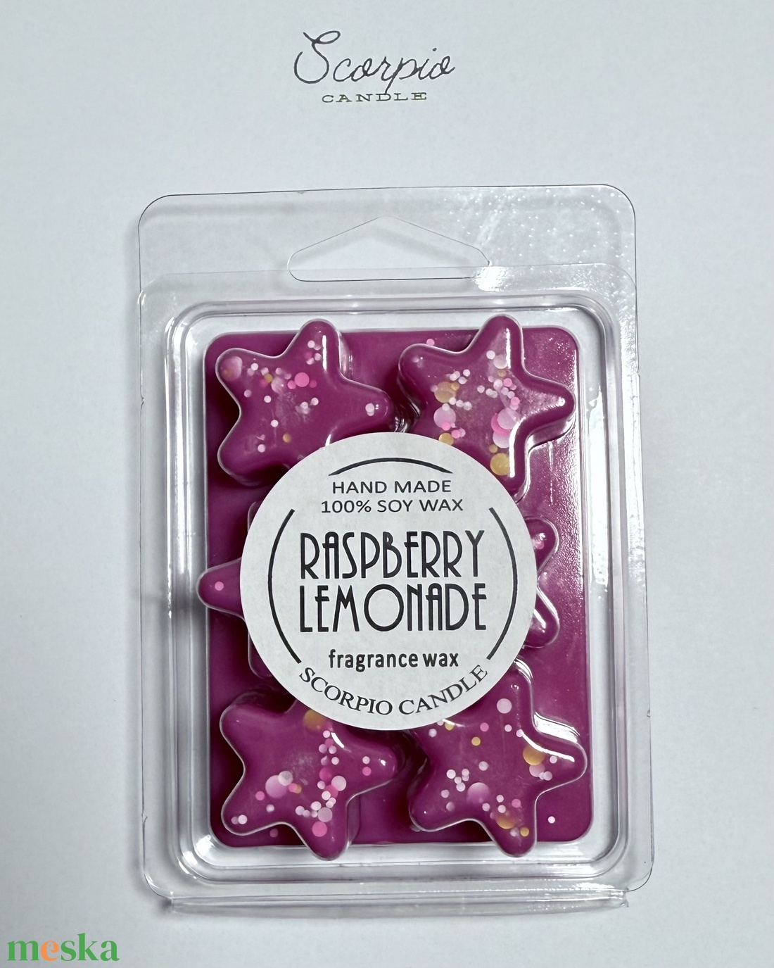 Málnás limonádé csillag illatviasz - otthon & életmód - gyertya, illat, aroma - illatviasz - Meska.hu Málnás limonádé csillag illatviasz - otthon & életmód - gyertya, illat, aroma - illatviasz - Meska.hu