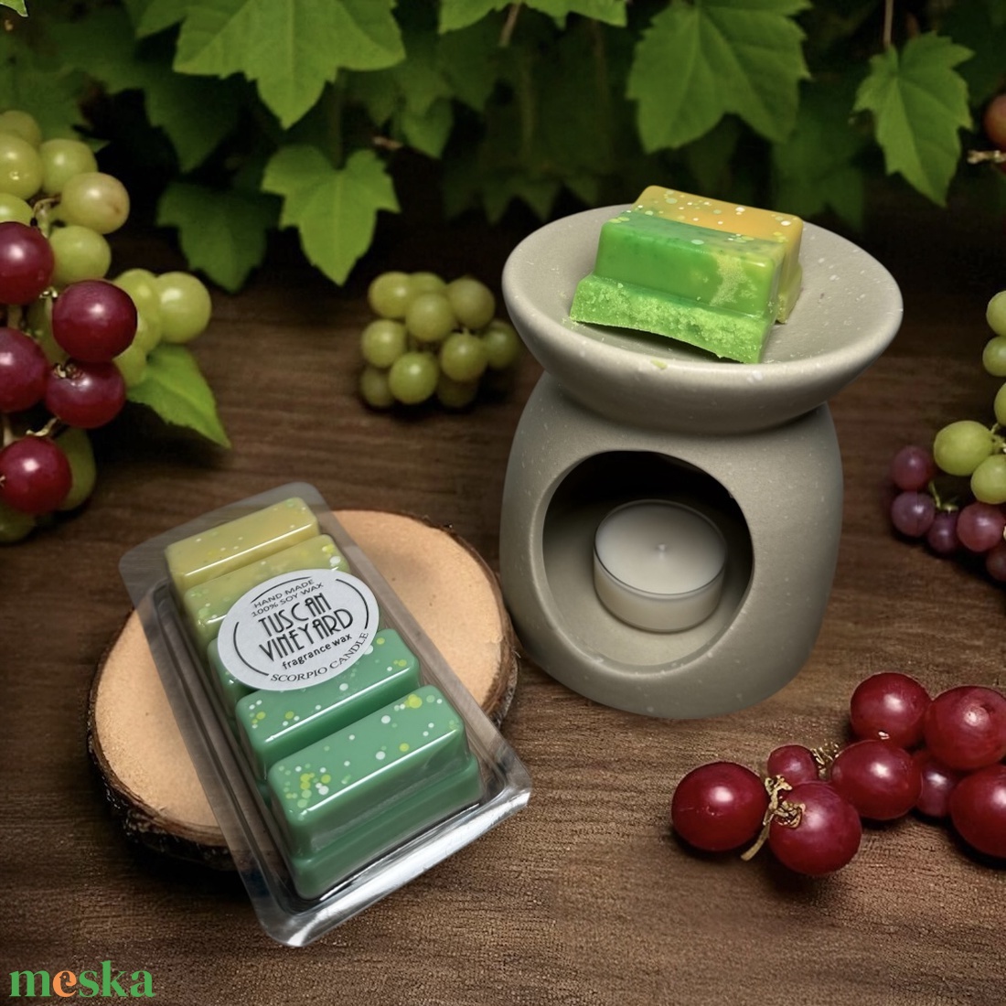 Toszkán szőlőskert 5 kockás illatviasz - otthon & életmód - gyertya, illat, aroma - illatviasz - Meska.hu Toszkán szőlőskert 5 kockás illatviasz - otthon & életmód - gyertya, illat, aroma - illatviasz - Meska.hu