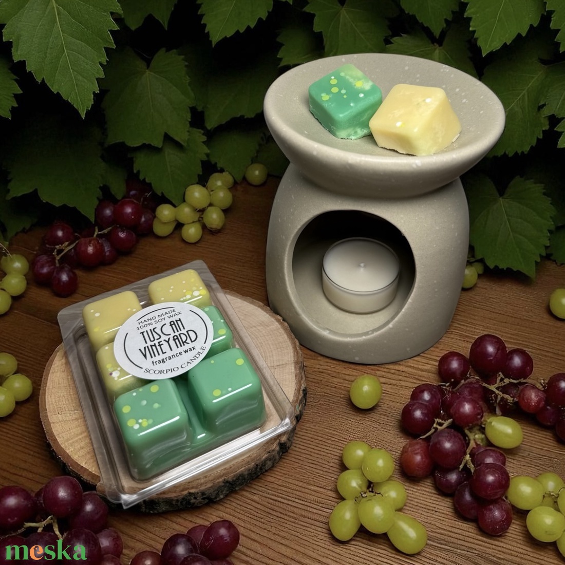 Toszkán szőlőskert 6 kockás illatviasz - otthon & életmód - gyertya, illat, aroma - illatviasz - Meska.hu Toszkán szőlőskert 6 kockás illatviasz - otthon & életmód - gyertya, illat, aroma - illatviasz - Meska.hu