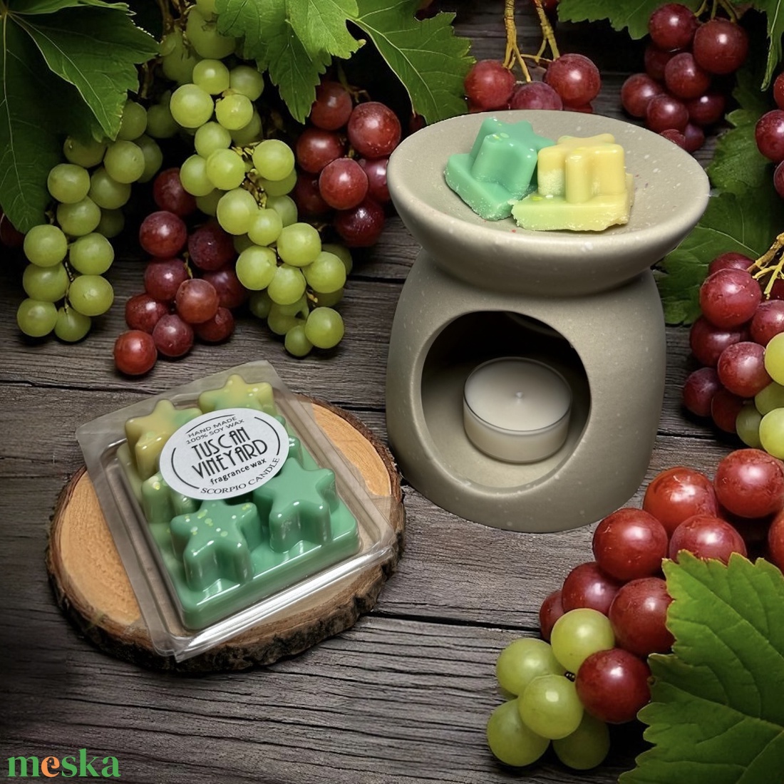 Toszkán szőlőskert csillag illatviasz - otthon & életmód - gyertya, illat, aroma - illatviasz - Meska.hu Toszkán szőlőskert csillag illatviasz - otthon & életmód - gyertya, illat, aroma - illatviasz - Meska.hu