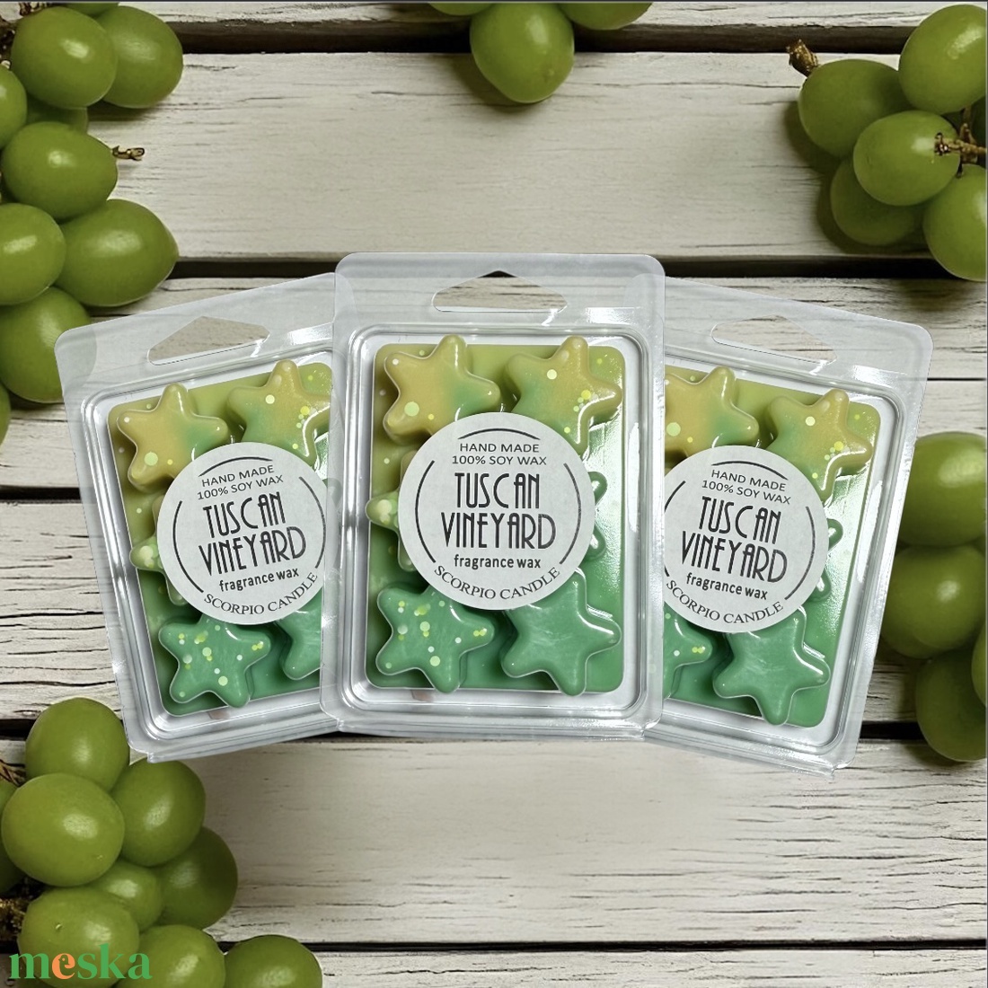 Toszkán szőlőskert csillag illatviasz - otthon & életmód - gyertya, illat, aroma - illatviasz - Meska.hu Toszkán szőlőskert csillag illatviasz - otthon & életmód - gyertya, illat, aroma - illatviasz - Meska.hu