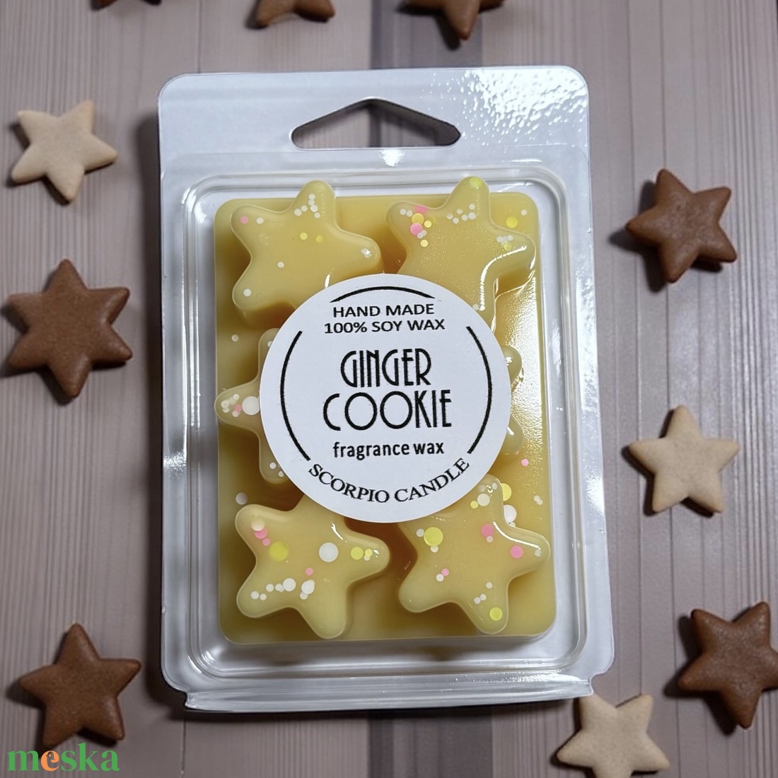 Gyömbéres süti csillag illatviasz - otthon & életmód - gyertya, illat, aroma - illatviasz - Meska.hu Gyömbéres süti csillag illatviasz - otthon & életmód - gyertya, illat, aroma - illatviasz - Meska.hu