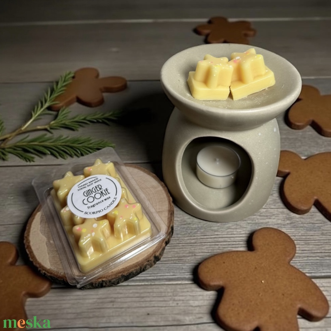 Gyömbéres süti csillag illatviasz - otthon & életmód - gyertya, illat, aroma - illatviasz - Meska.hu Gyömbéres süti csillag illatviasz - otthon & életmód - gyertya, illat, aroma - illatviasz - Meska.hu