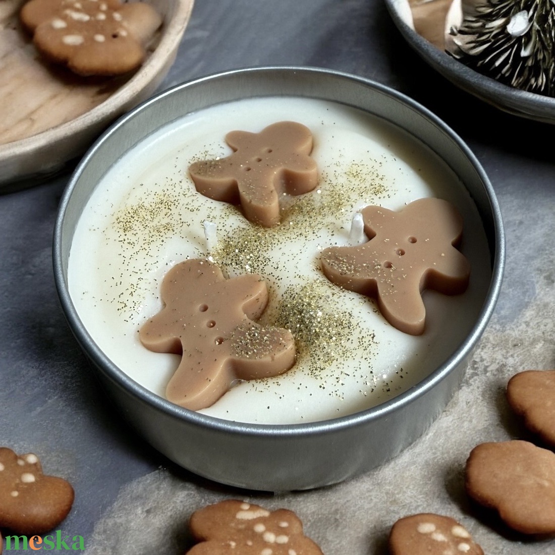 Mézeskalács figurás gyertya - otthon & életmód - gyertya, illat, aroma - illatviasz - Meska.hu