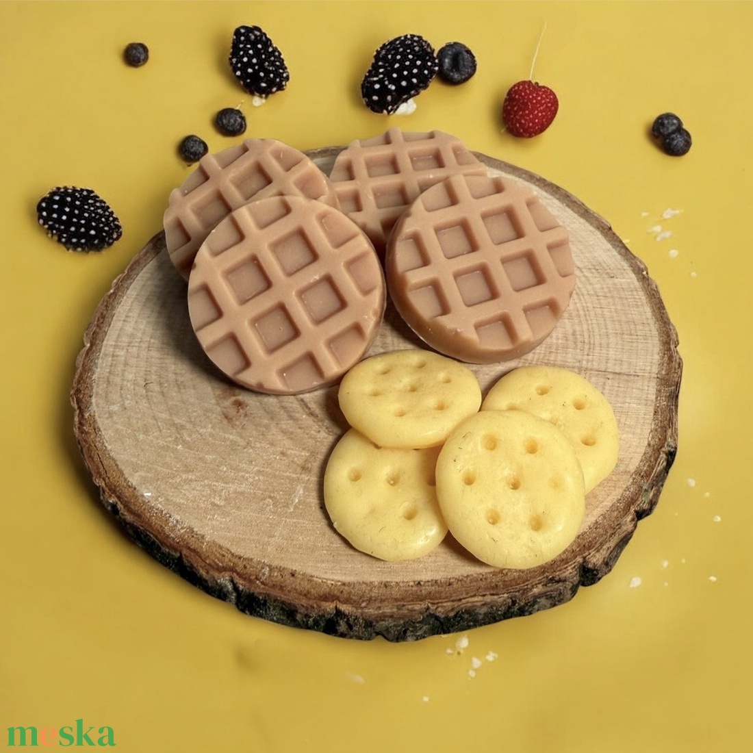 Gofri és keksz illatviasz - otthon & életmód - gyertya, illat, aroma - illatviasz - Meska.hu