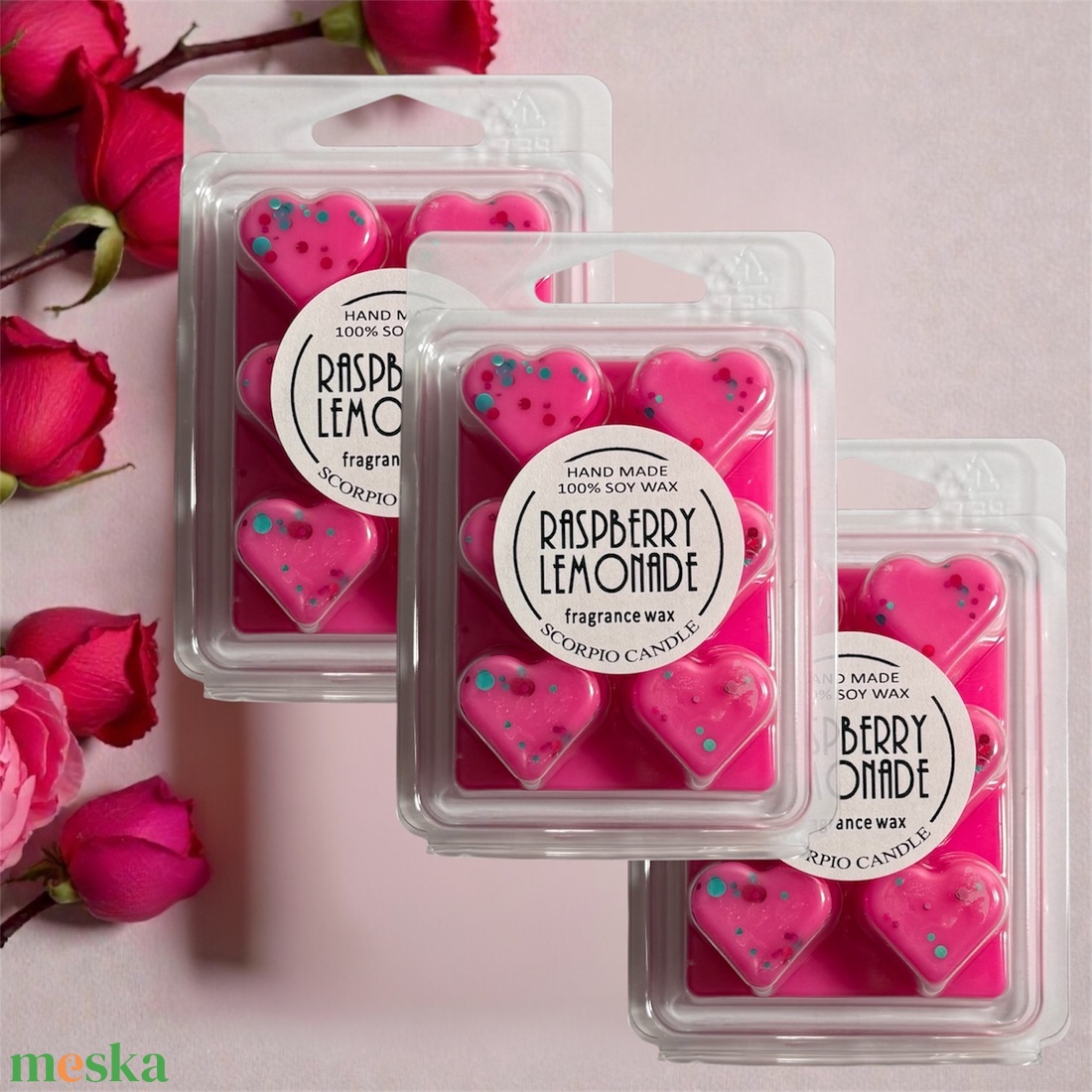 Szív alakú dobozos illatviasz - otthon & életmód - gyertya, illat, aroma - illatviasz - Meska.hu