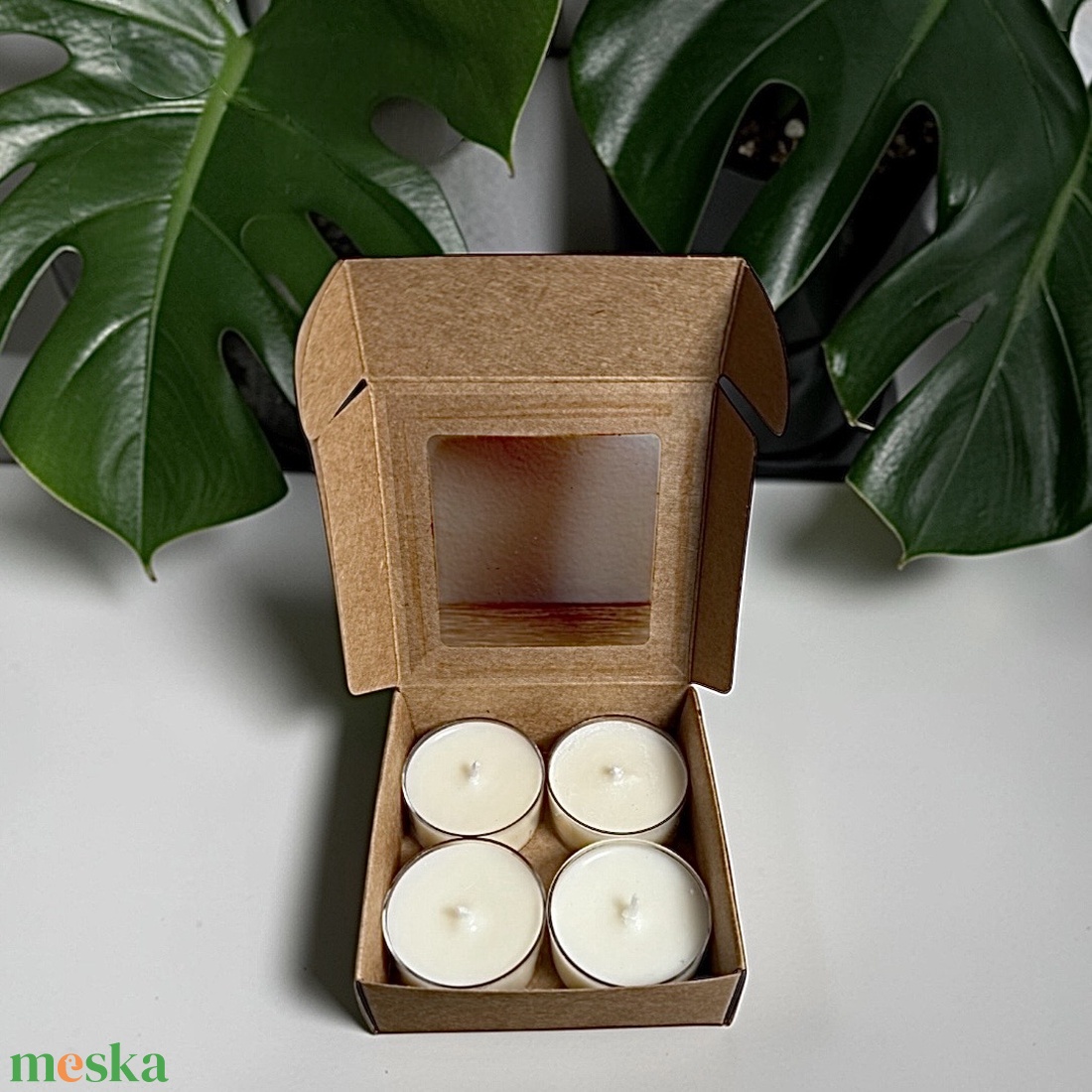 Gyertya mécses szett kör alakú - otthon & életmód - gyertya, illat, aroma - illatviasz - Meska.hu