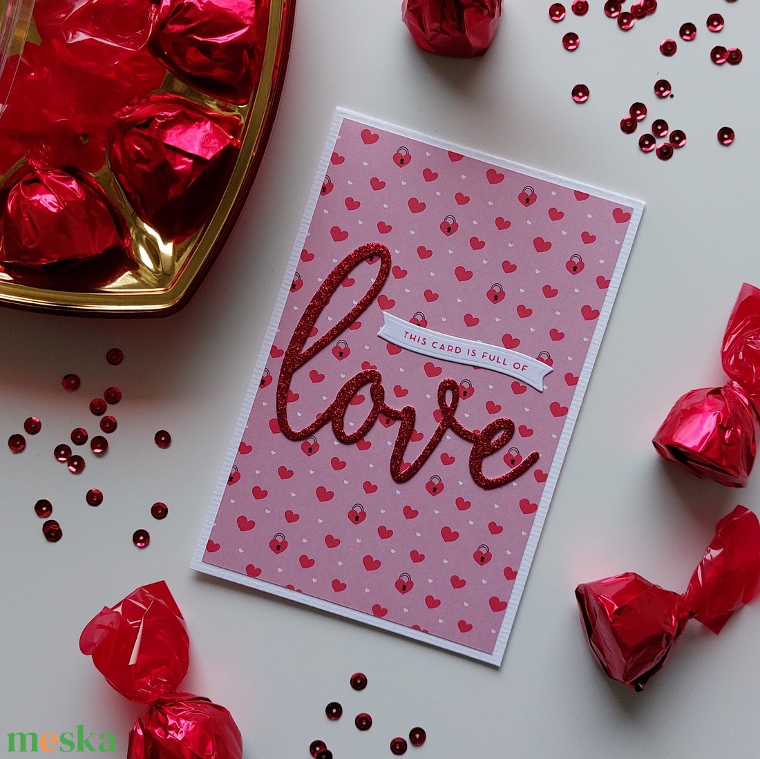 This card is full of love üdvözlőlap - szerelmes, Valentin-napi képeslap 4. - otthon & életmód - papír, írószer - ajándékozás kellékei - képeslap, üdvözlőlap - Meska.hu This card is full of love üdvözlőlap - szerelmes, Valentin-napi képeslap 4. - otthon & életmód - papír, írószer - ajándékozás kellékei - képeslap, üdvözlőlap - Meska.hu