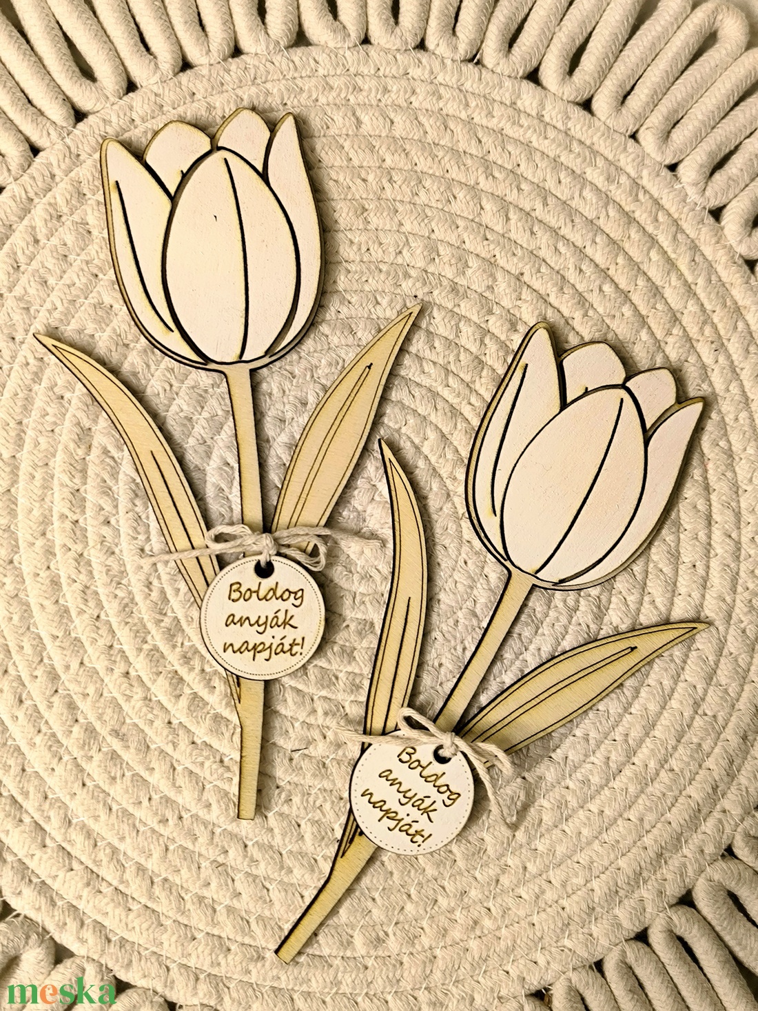 Anyák napi tulipán - otthon & életmód - dekoráció - asztal és polc dekoráció - florárium, terrárium - Meska.hu