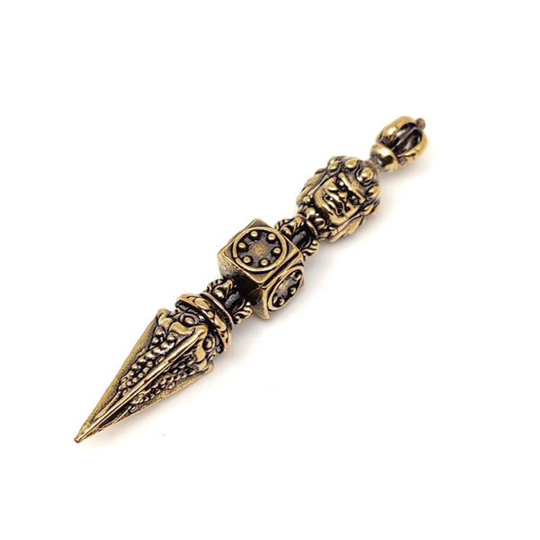 Sárgaréz medál rituális szimbólum 6,50,5cm - ékszer - nyaklánc - medál - Meska.hu