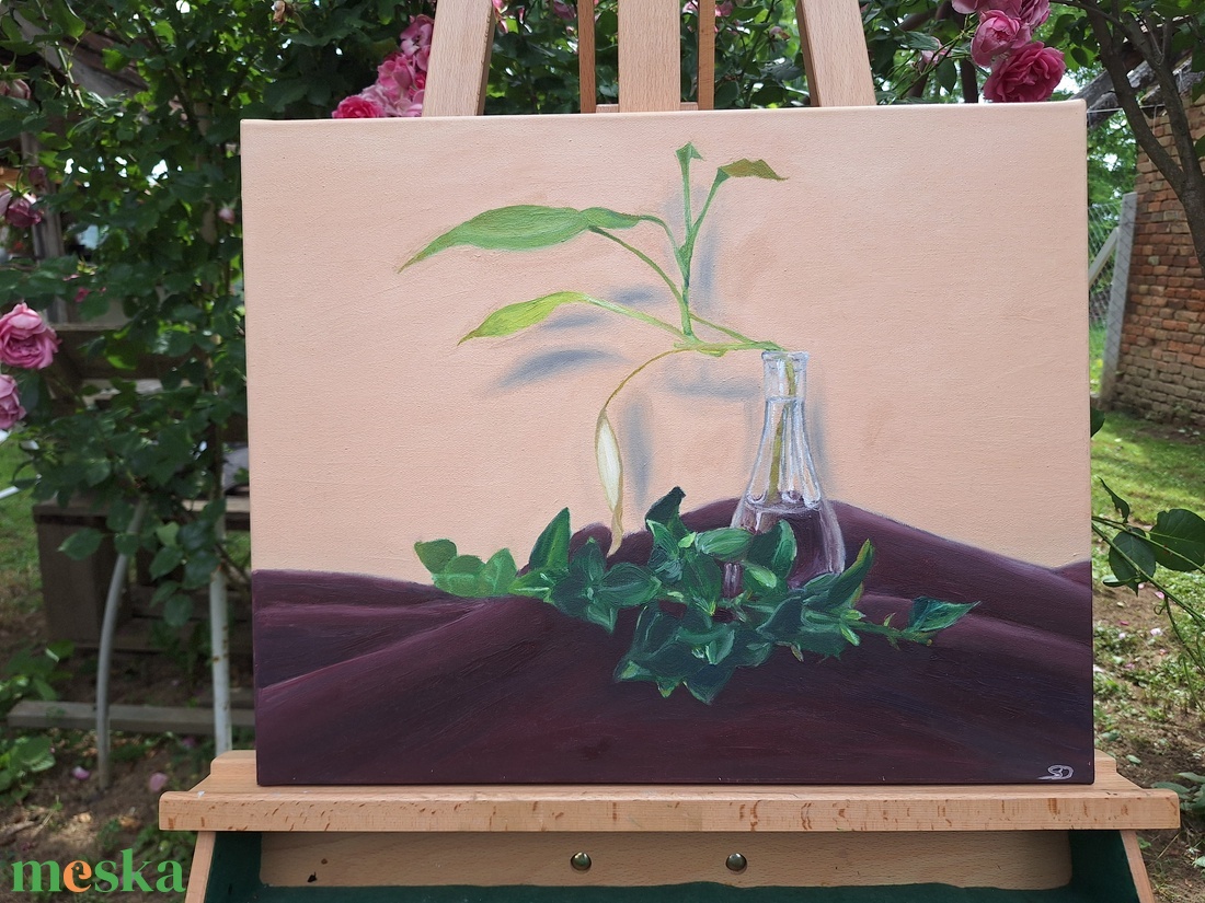 Csendélet (40x50 cm) - művészet - festmény - olajfestmény - Meska.hu
