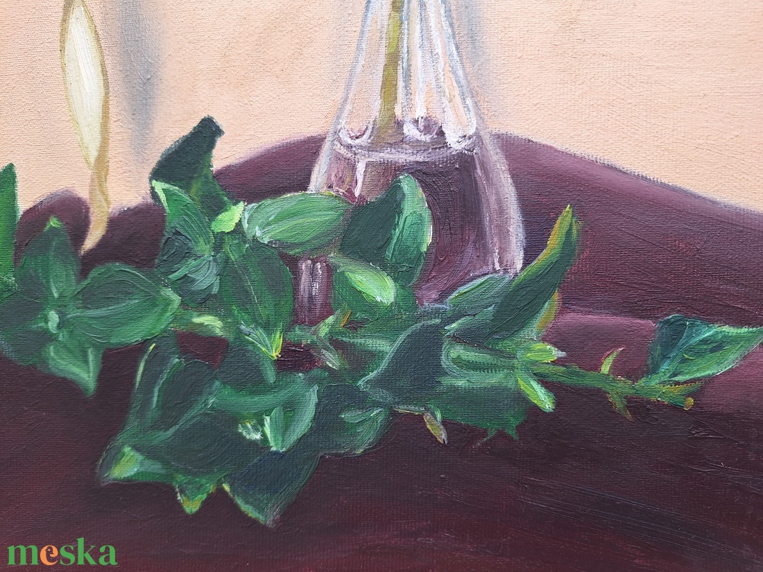 Csendélet (40x50 cm) - művészet - festmény - olajfestmény - Meska.hu