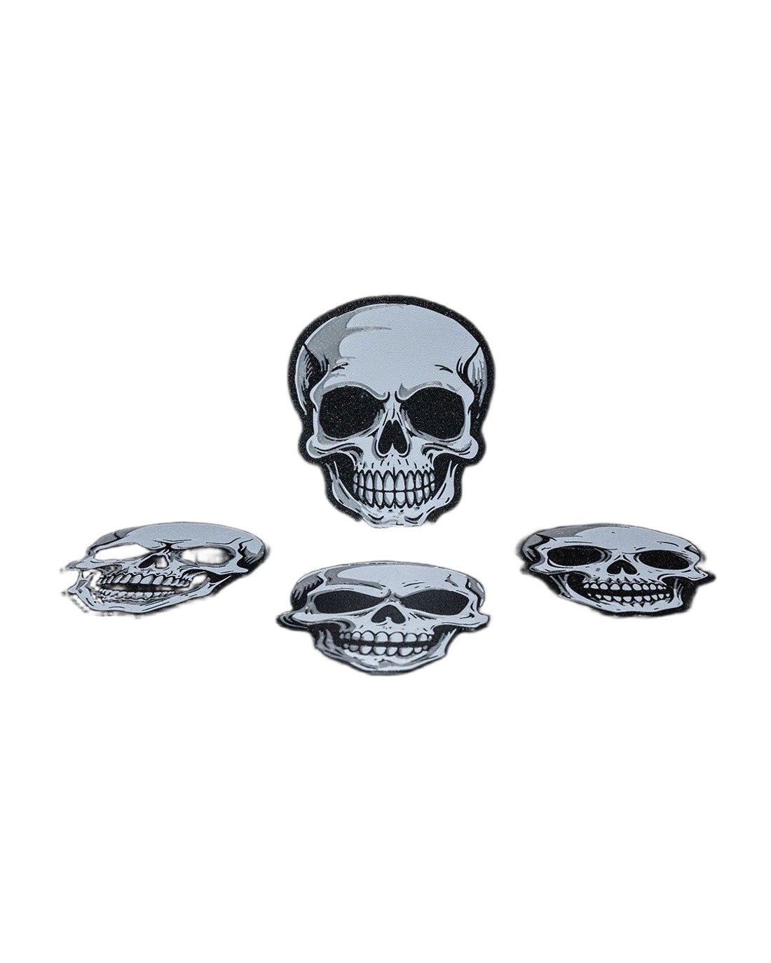 Koponya poháralátét szett, 4 db � Halloween és gótikus asztali dekoráció, 10 x 8 cm - otthon & életmód - dekoráció - halloween - halloweeni dekoráció - Meska.hu