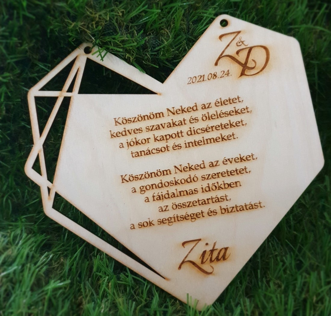 Szülőköszöntő geometrikus szív - esküvő - emlék & ajándék - szülőköszöntő ajándék - Meska.hu Szülőköszöntő geometrikus szív - esküvő - emlék & ajándék - szülőköszöntő ajándék - Meska.hu