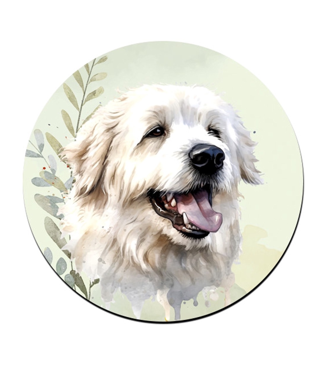 Tátrai juhászkutya portré mintás bögre alátét -  - Meska.hu