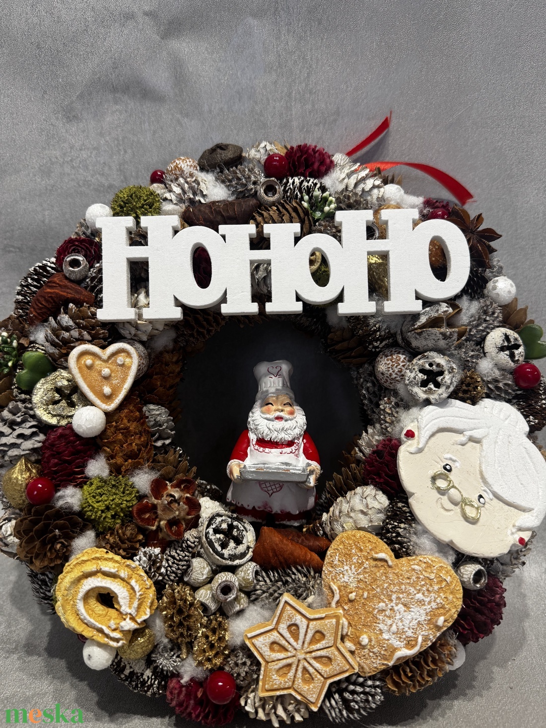 Karácsonyi ajtódísz  - karácsony - adventi díszek - adventi ajtódísz - Meska.hu