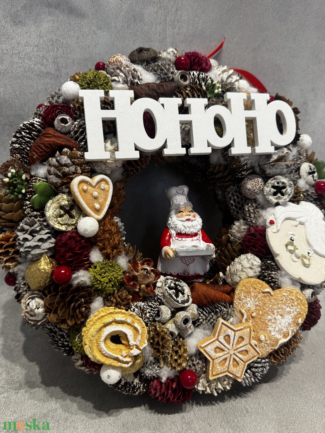 Karácsonyi ajtódísz  - karácsony - adventi díszek - adventi ajtódísz - Meska.hu