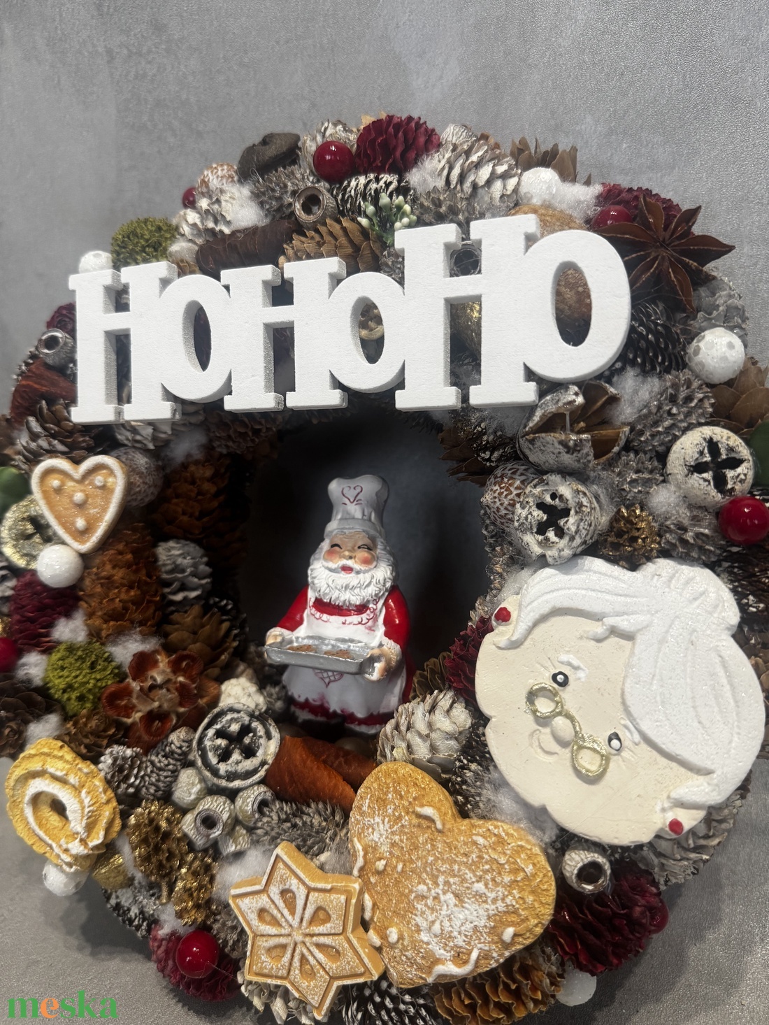 Karácsonyi ajtódísz  - karácsony - adventi díszek - adventi ajtódísz - Meska.hu