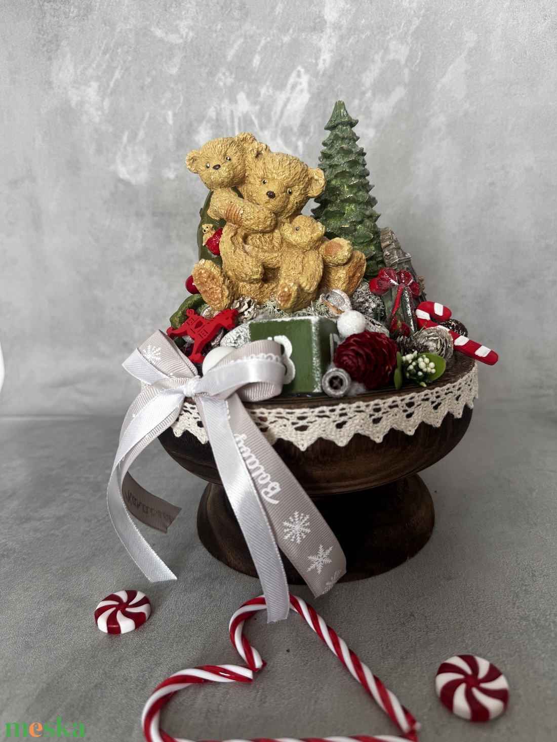 Macis Adventi asztaldísz - karácsony - adventi díszek - adventi asztaldísz - Meska.hu