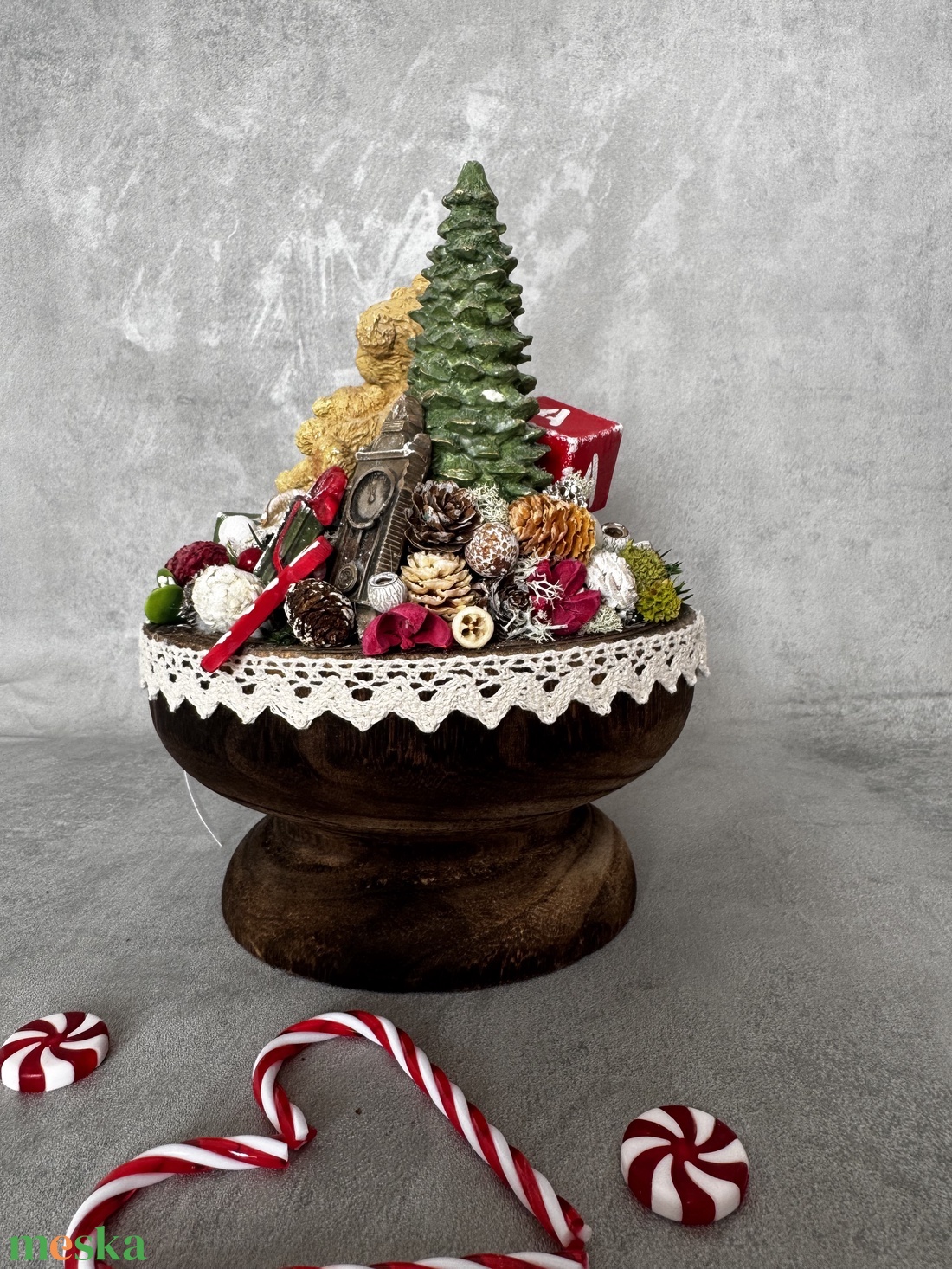 Macis Adventi asztaldísz - karácsony - adventi díszek - adventi asztaldísz - Meska.hu