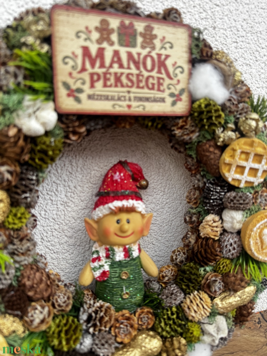 Karácsonyi ajtódísz - karácsony - adventi díszek - adventi ajtódísz - Meska.hu