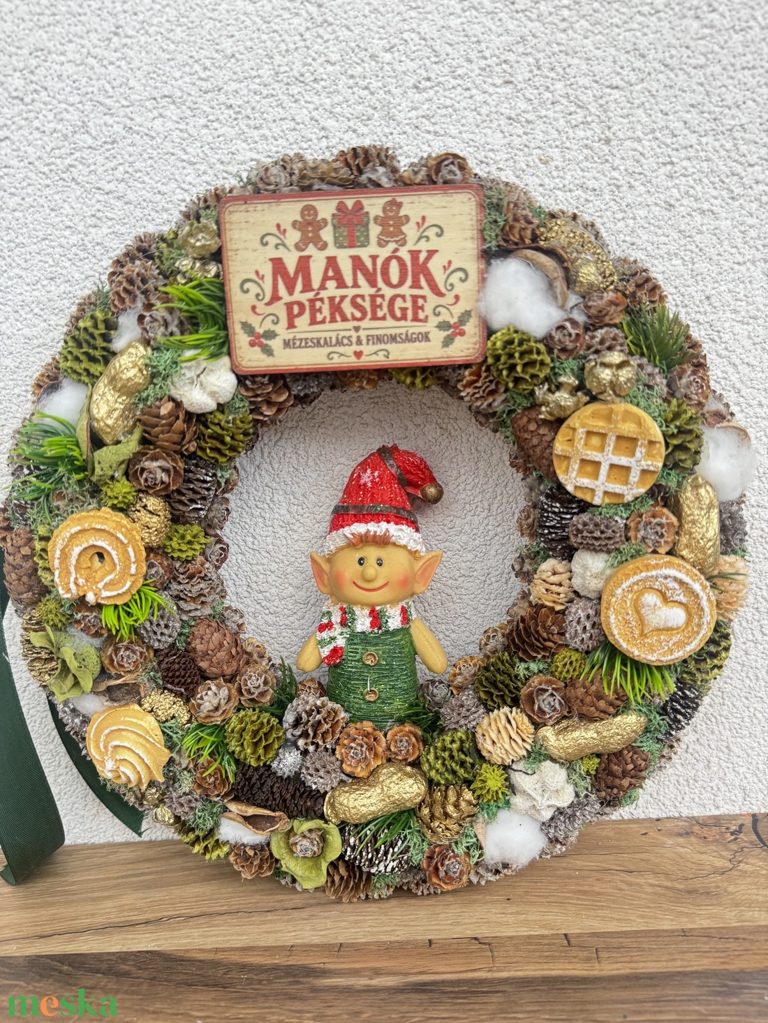 Karácsonyi ajtódísz - karácsony - adventi díszek - adventi ajtódísz - Meska.hu
