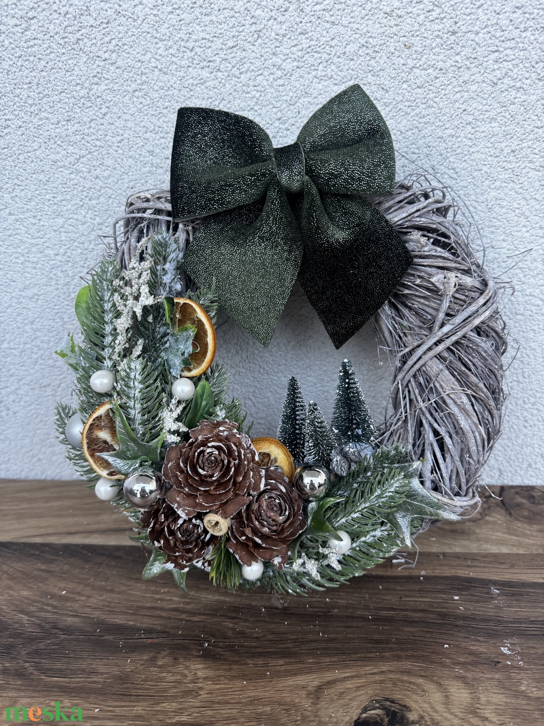 Karácsonyi Ajtódísz - karácsony - adventi díszek - adventi ajtódísz - Meska.hu