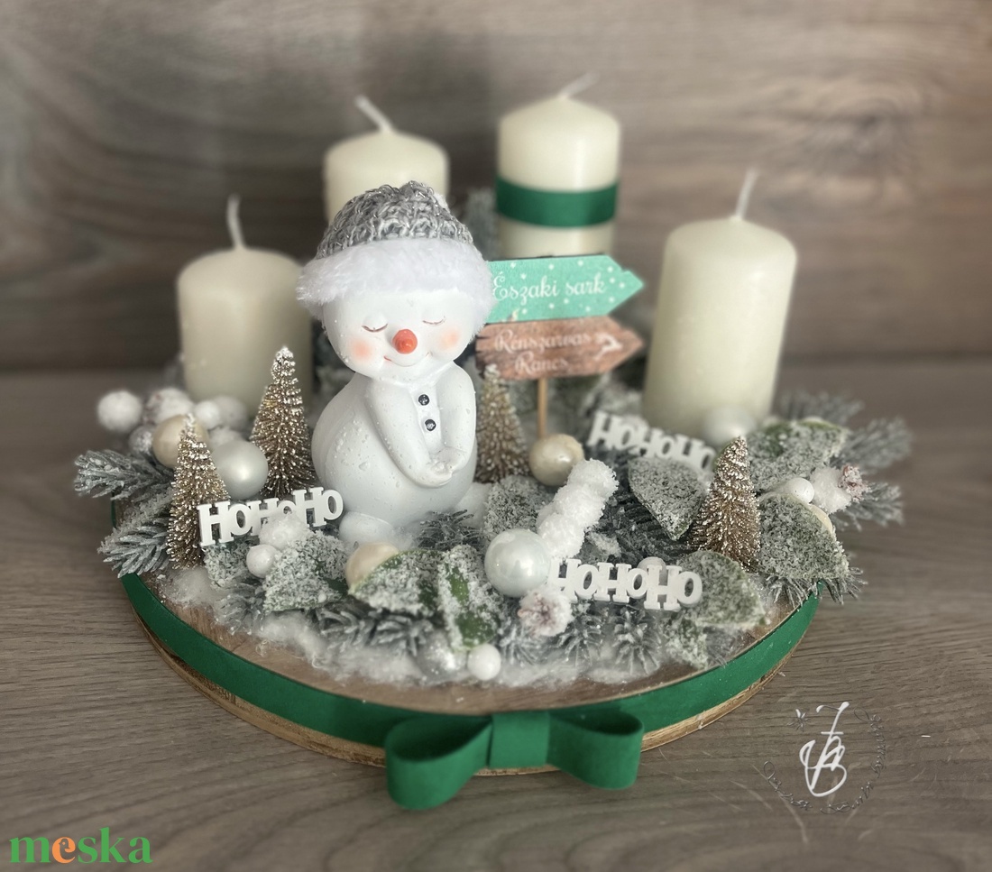 Hóemberes adventi  - karácsony - adventi díszek - adventi koszorú - Meska.hu