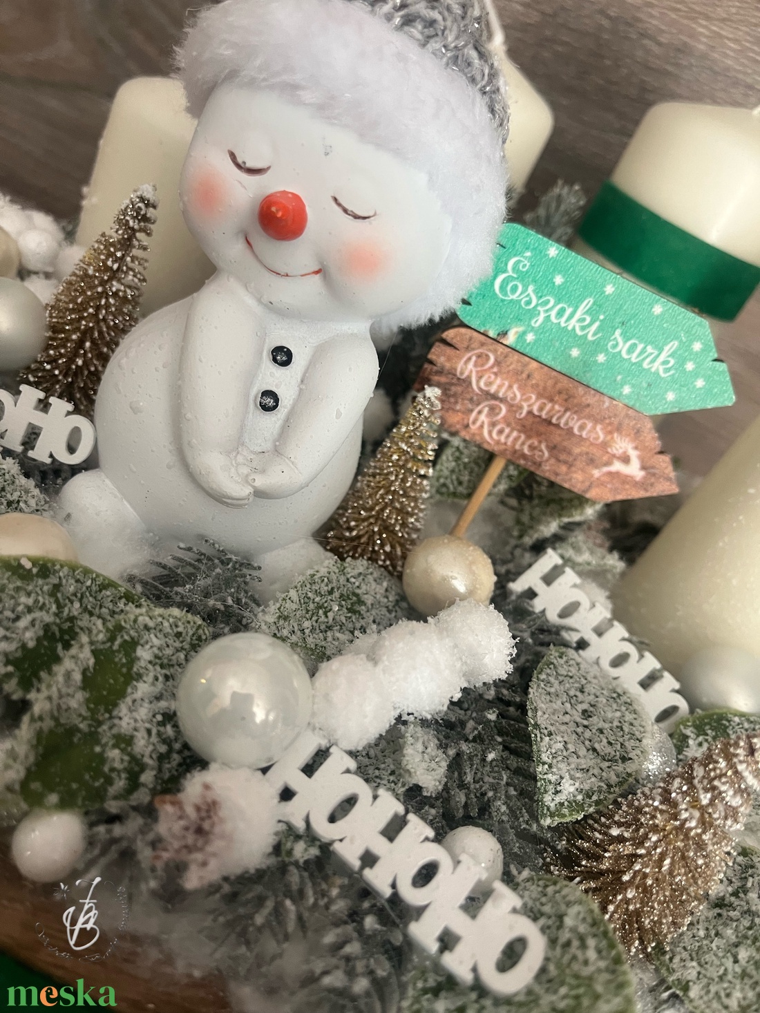 Hóemberes adventi  - karácsony - adventi díszek - adventi koszorú - Meska.hu