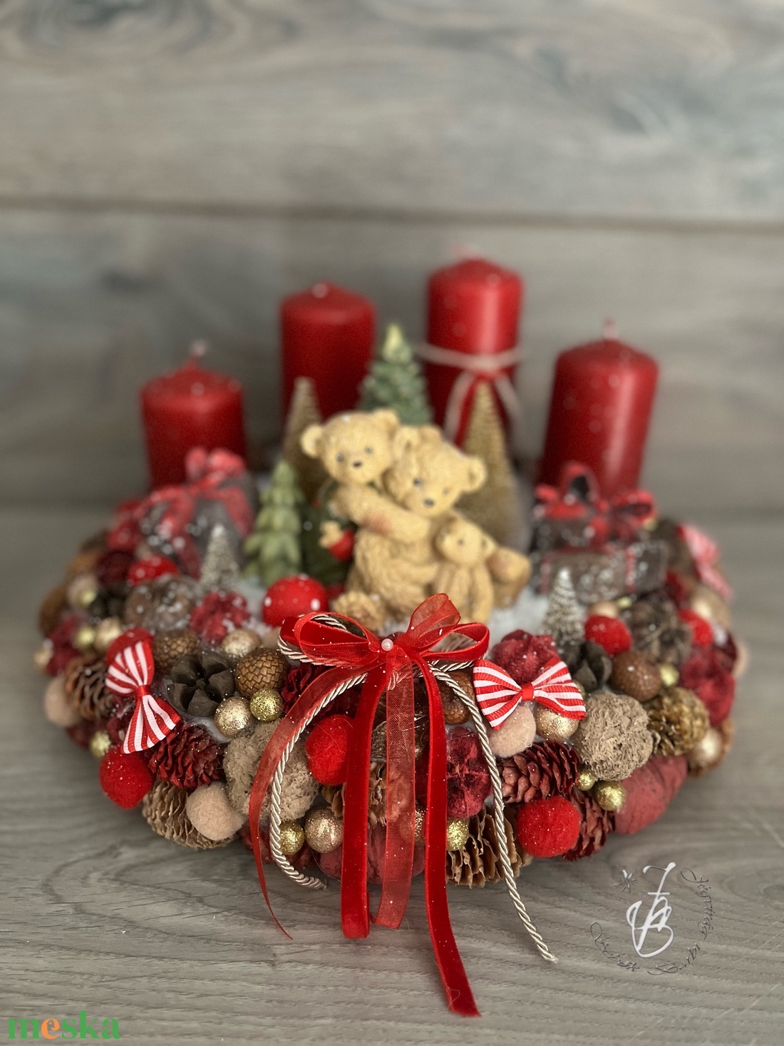 Adventi koszorú - karácsony - adventi díszek - adventi koszorú - Meska.hu