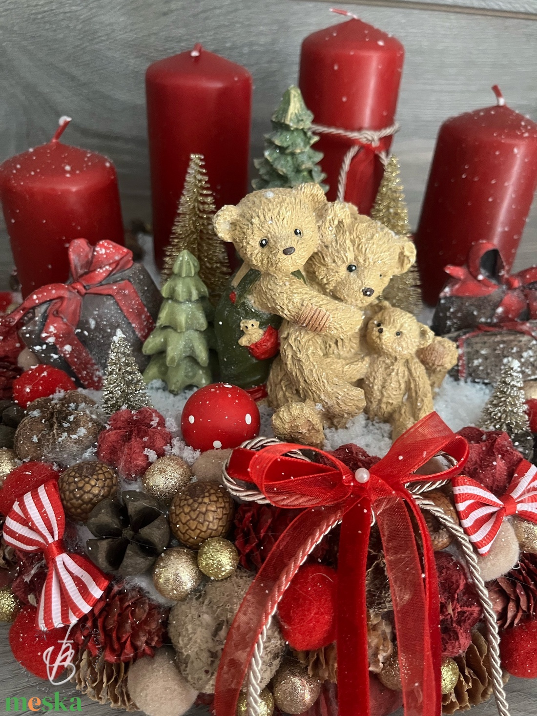 Adventi koszorú - karácsony - adventi díszek - adventi koszorú - Meska.hu