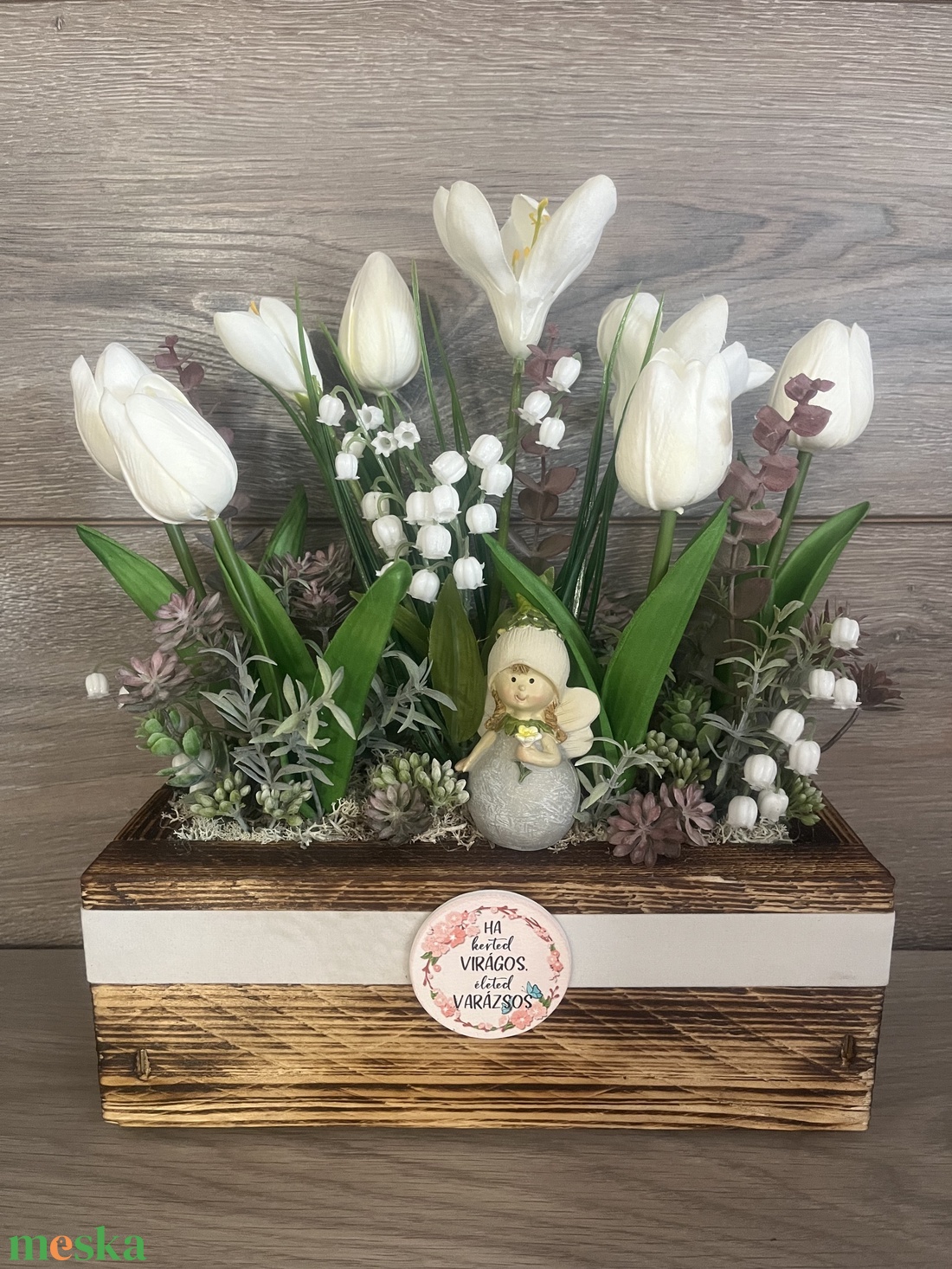 Tavaszi asztaldísz - ünnepi díszek, dekorációk - húsvéti díszek és dekorációk - húsvéti asztaldíszek - Meska.hu