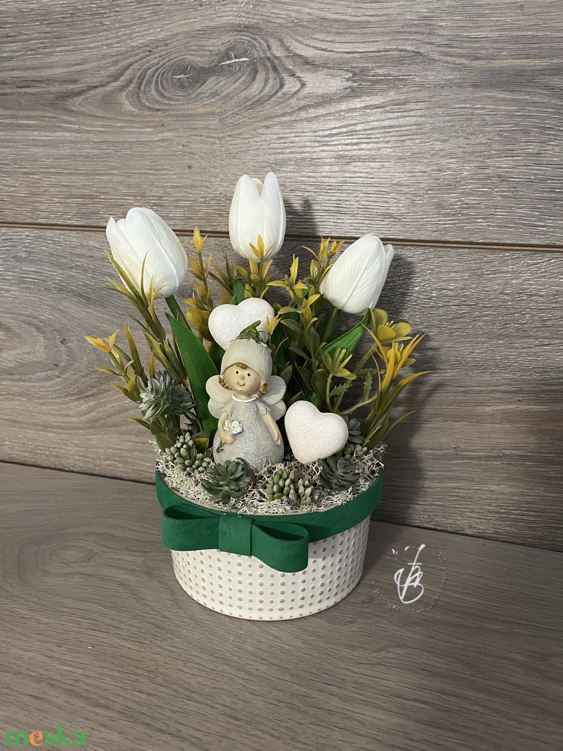 Asztali dekorok tulipánnal  - otthon & életmód - dekoráció - asztal és polc dekoráció - asztaldísz - Meska.hu