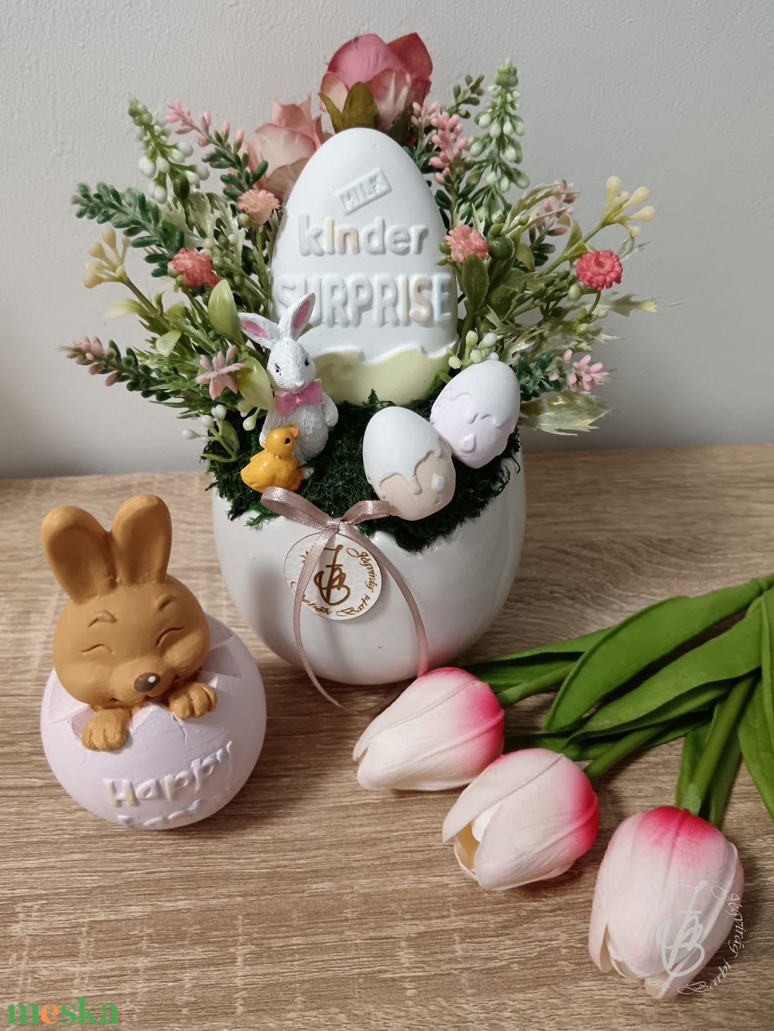 Mini húsvéti asztaldísz - ünnepi díszek, dekorációk - húsvéti díszek és dekorációk - húsvéti asztaldíszek - Meska.hu